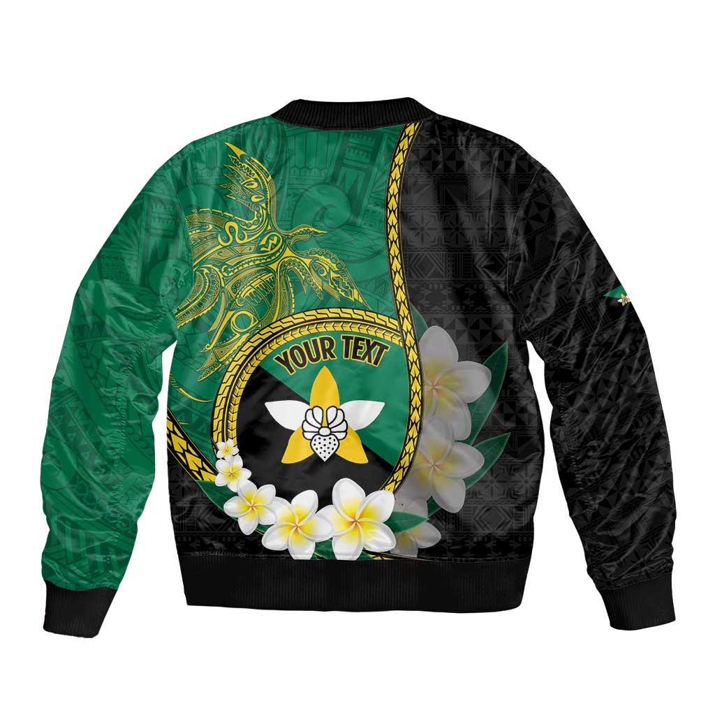 Personalised PNG Enga Provins Bomber Jacket Papua New Guinea Plumeria Melanesian Pattern LT14 - Polynesian Pride