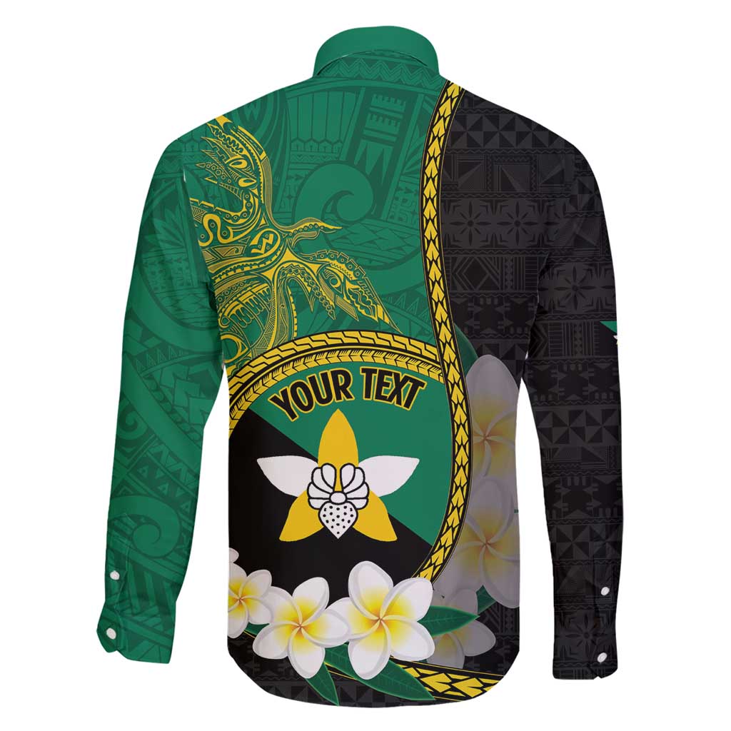 Personalised PNG Enga Provins Family Matching Long Sleeve Bodycon Dress and Hawaiian Shirt Papua New Guinea Plumeria Melanesian Pattern - Polynesian Pride