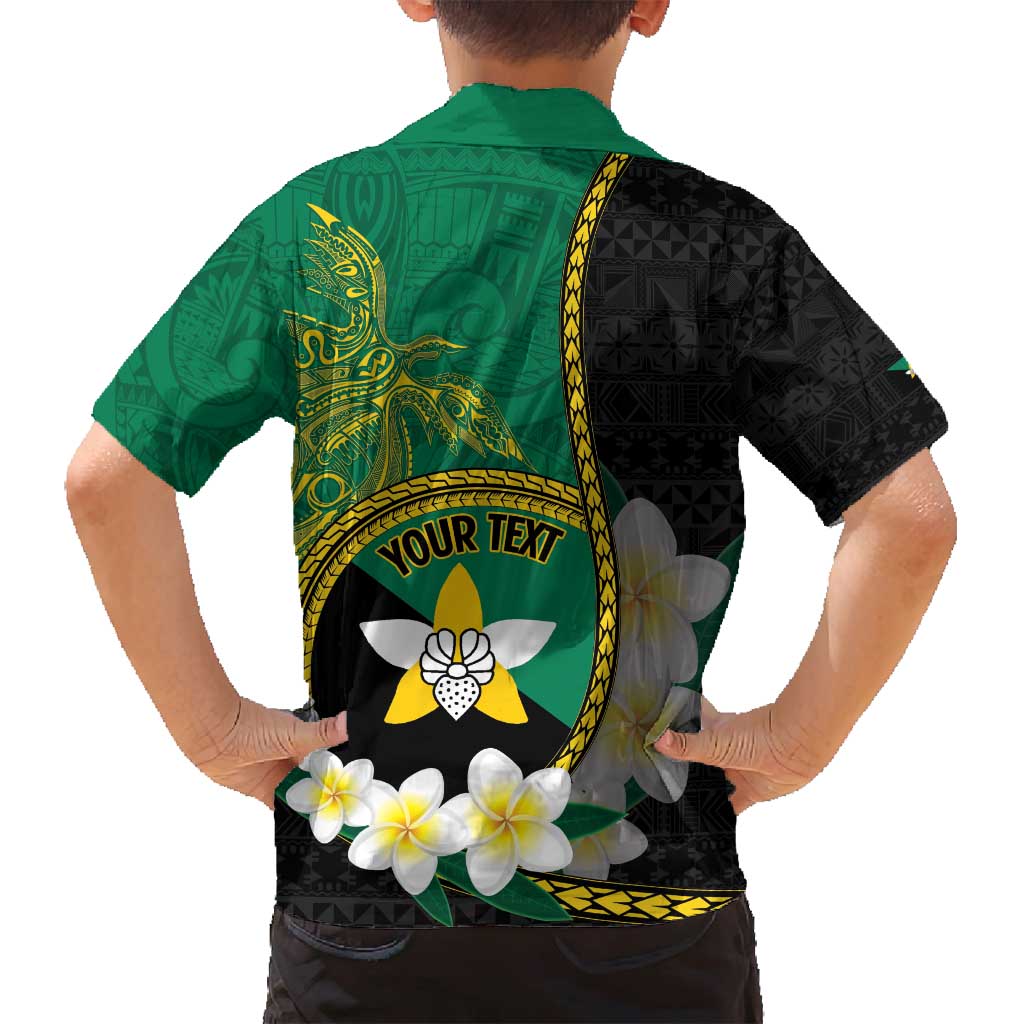 Personalised PNG Enga Provins Family Matching Summer Maxi Dress and Hawaiian Shirt Papua New Guinea Plumeria Melanesian Pattern - Polynesian Pride