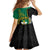 Personalised PNG Enga Provins Kid Short Sleeve Dress Papua New Guinea Plumeria Melanesian Pattern - Polynesian Pride