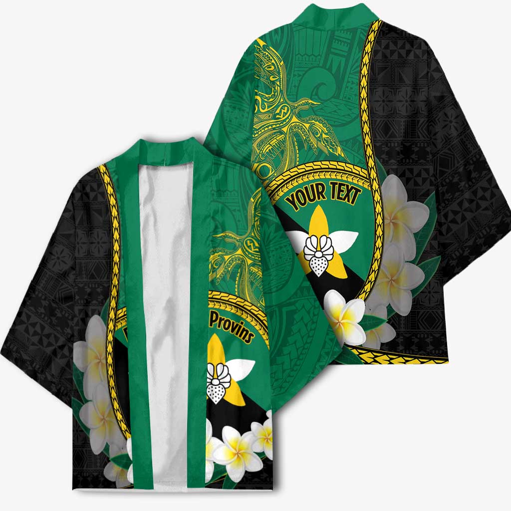 Personalised PNG Enga Provins Kimono Papua New Guinea Plumeria Melanesian Pattern - Polynesian Pride
