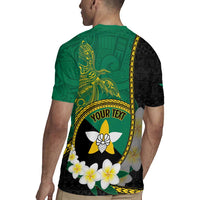 Personalised PNG Enga Provins Rugby Jersey Papua New Guinea Plumeria Melanesian Pattern - Polynesian Pride