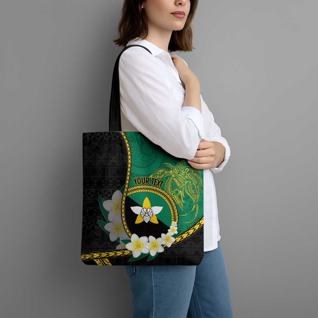 Personalised PNG Enga Provins Tote Bag Papua New Guinea Plumeria Melanesian Pattern LT14 - Polynesian Pride