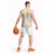Gold White New Zealand Manta Ray Basketball Jersey Aotearoa Maori Haehae - Polynesian Pride