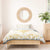 Gold White New Zealand Manta Ray Bedding Set Aotearoa Maori Haehae - Polynesian Pride
