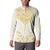 Gold White New Zealand Manta Ray Button Sweatshirt Aotearoa Maori Haehae - Polynesian Pride