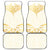 Gold White New Zealand Manta Ray Car Mats Aotearoa Maori Haehae - Polynesian Pride