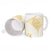 Gold White New Zealand Manta Ray Ceramic Mug Aotearoa Maori Haehae - Polynesian Pride