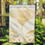 Gold White New Zealand Manta Ray Garden Flag Aotearoa Maori Haehae - Polynesian Pride
