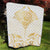 Gold White New Zealand Manta Ray Quilt Aotearoa Maori Haehae - Polynesian Pride