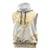 Gold White New Zealand Manta Ray Sleeveless Hoodie Aotearoa Maori Haehae - Polynesian Pride