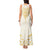 Gold White New Zealand Manta Ray Tank Maxi Dress Aotearoa Maori Haehae - Polynesian Pride