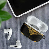 Gold Black New Zealand Manta Ray AirPods Case Aotearoa Maori Haehae - Polynesian Pride