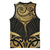 Gold Black New Zealand Manta Ray Basketball Jersey Aotearoa Maori Haehae - Polynesian Pride