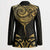 Gold Black New Zealand Manta Ray Blazer Aotearoa Maori Haehae - Polynesian Pride