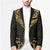 Gold Black New Zealand Manta Ray Blazer Aotearoa Maori Haehae - Polynesian Pride