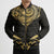 Gold Black New Zealand Manta Ray Bomber Puffer Jacket Aotearoa Maori Haehae - Polynesian Pride