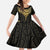 Gold Black New Zealand Manta Ray Family Matching Puletasi and Hawaiian Shirt Aotearoa Maori Haehae - Polynesian Pride