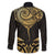 Gold Black New Zealand Manta Ray Family Matching Summer Maxi Dress and Hawaiian Shirt Aotearoa Maori Haehae - Polynesian Pride