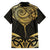 Gold Black New Zealand Manta Ray Hawaiian Shirt Aotearoa Maori Haehae - Polynesian Pride
