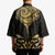 Gold Black New Zealand Manta Ray Kimono Aotearoa Maori Haehae - Polynesian Pride