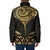 Gold Black New Zealand Manta Ray Padded Jacket Aotearoa Maori Haehae - Polynesian Pride