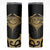 Gold Black New Zealand Manta Ray Skinny Tumbler Aotearoa Maori Haehae - Polynesian Pride