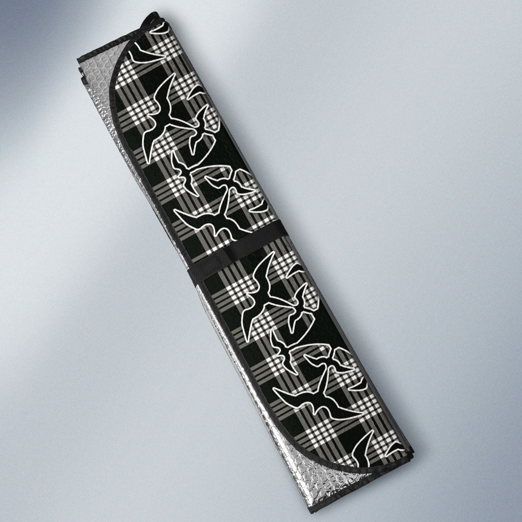 Eleele Hawaii Iwa Bird Palaka Motifs Auto Sun Shade