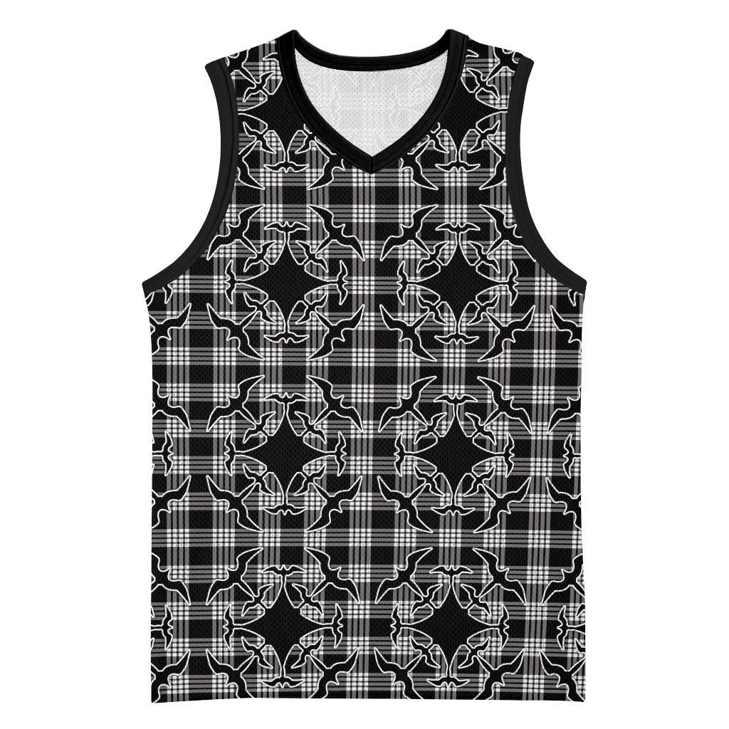 Eleele Hawaii Iwa Bird Palaka Motifs Basketball Jersey LT14 Unisex Black - Polynesian Pride