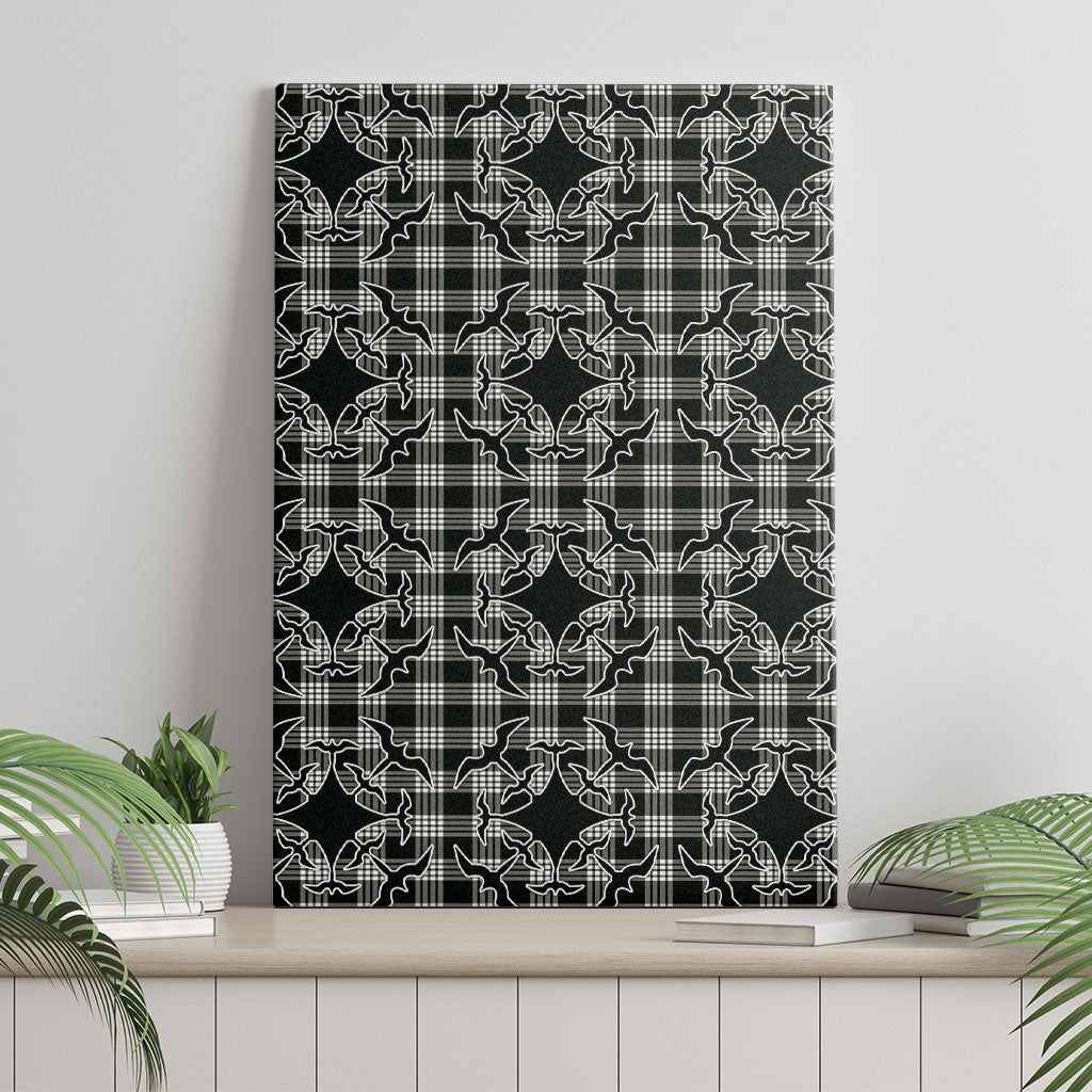 Eleele Hawaii Iwa Bird Palaka Motifs Canvas Wall Art