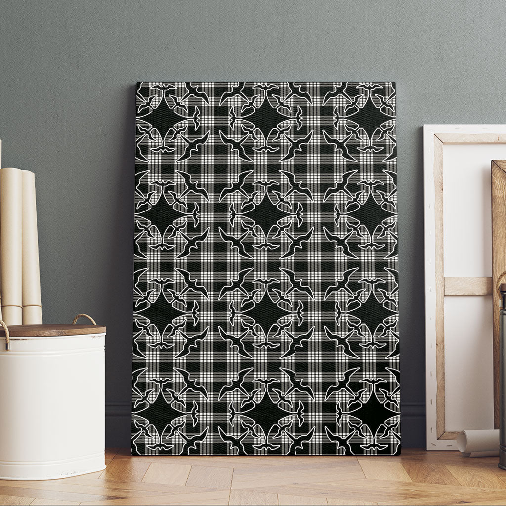 Eleele Hawaii Iwa Bird Palaka Motifs Canvas Wall Art