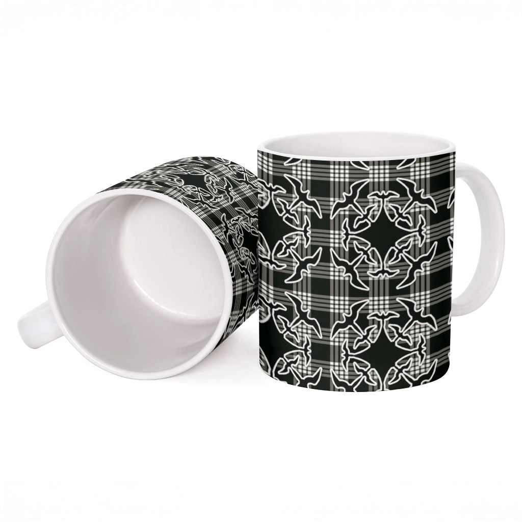 Eleele Hawaii Iwa Bird Palaka Motifs Ceramic Mug