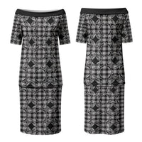 Eleele Hawaii Iwa Bird Palaka Motifs Couples Matching Puletasi and Hawaiian Shirt LT14 - Polynesian Pride