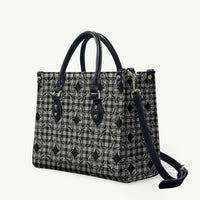 Eleele Hawaii Iwa Bird Palaka Motifs Leather Bag