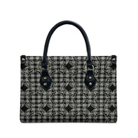 Eleele Hawaii Iwa Bird Palaka Motifs Leather Bag