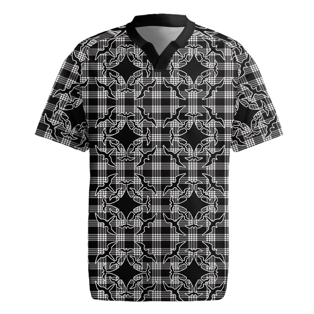 Eleele Hawaii Iwa Bird Palaka Motifs Rugby Jersey