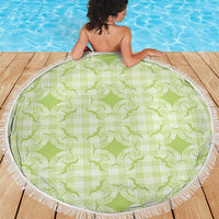Omaomao Hawaii Iwa Bird Palaka Motifs Beach Blanket