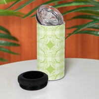 Omaomao Hawaii Iwa Bird Palaka Motifs 4 in 1 Can Cooler Tumbler