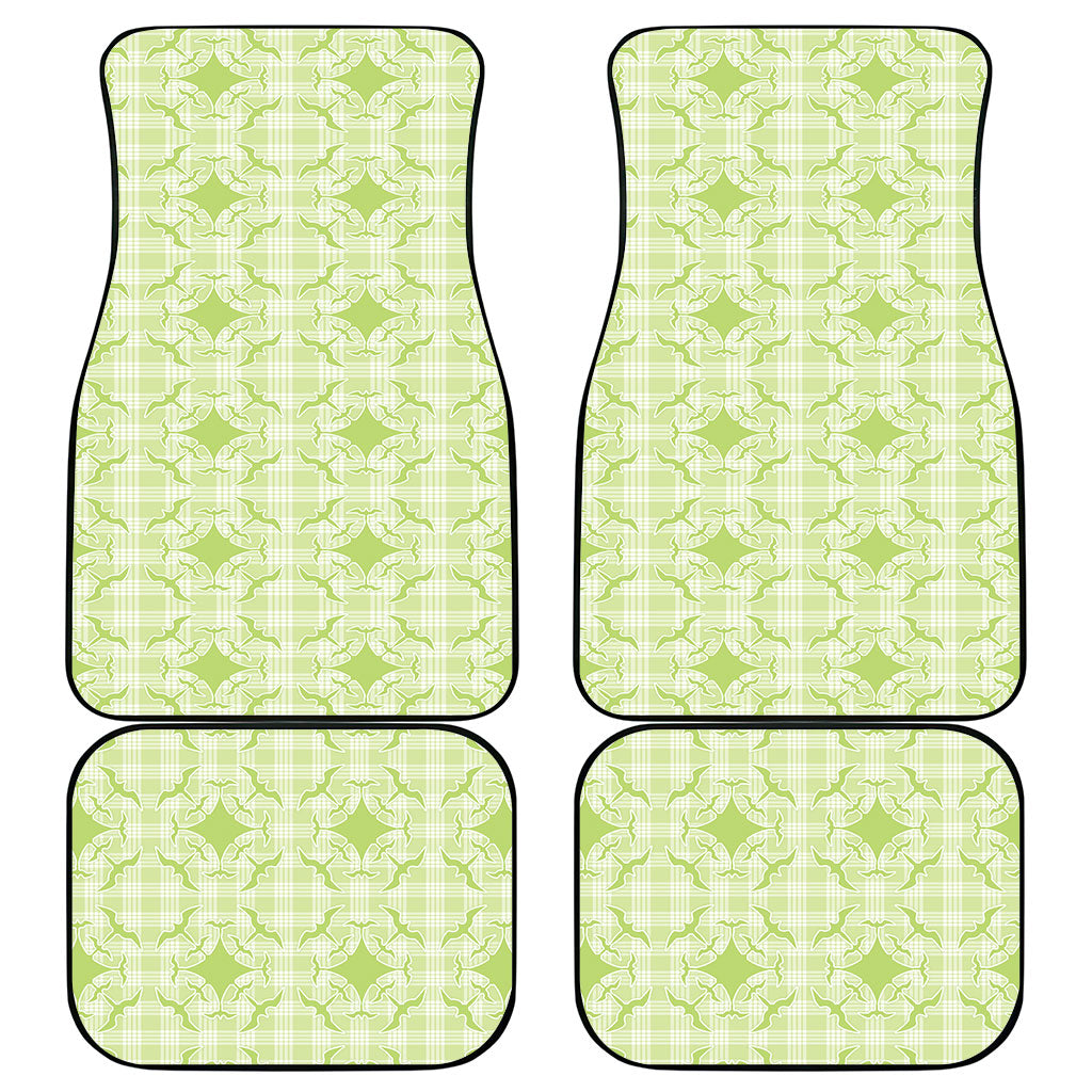 Omaomao Hawaii Iwa Bird Palaka Motifs Car Mats