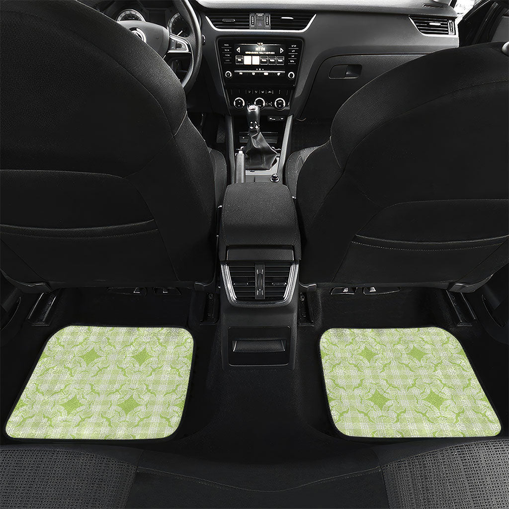 Omaomao Hawaii Iwa Bird Palaka Motifs Car Mats