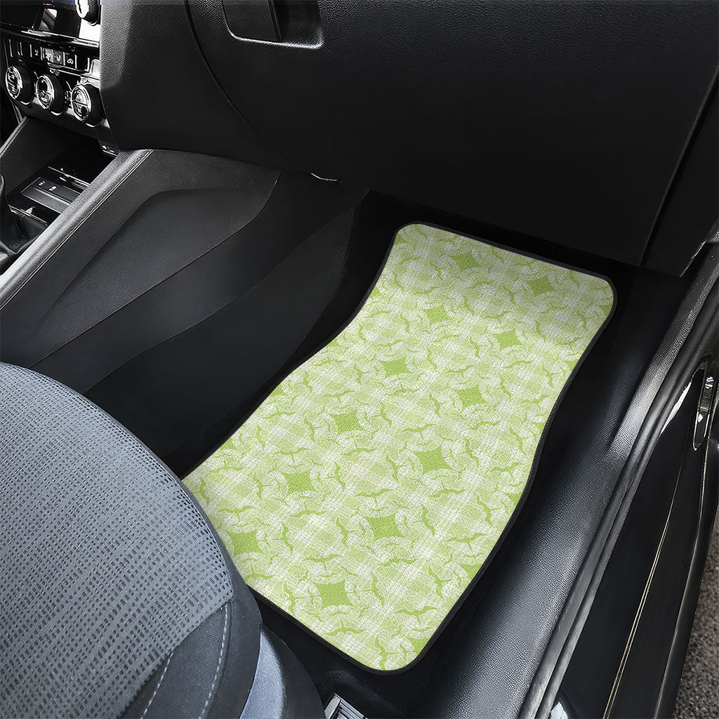 Omaomao Hawaii Iwa Bird Palaka Motifs Car Mats