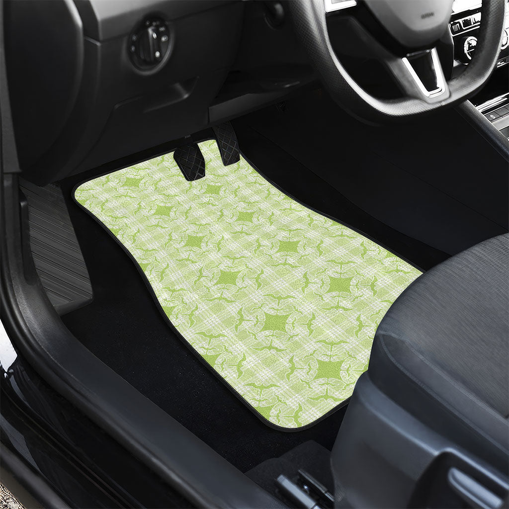 Omaomao Hawaii Iwa Bird Palaka Motifs Car Mats