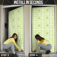 Omaomao Hawaii Iwa Bird Palaka Motifs Door Cover