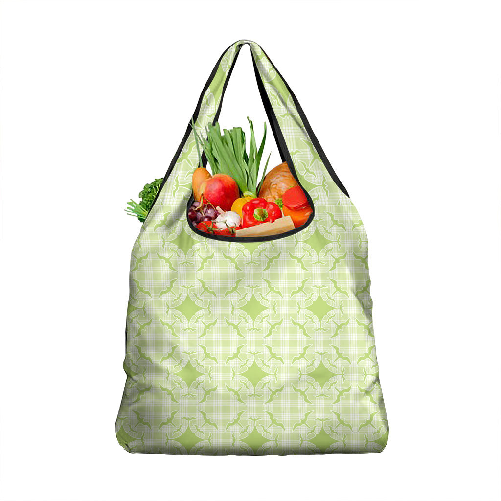 Omaomao Hawaii Iwa Bird Palaka Motifs Grocery Bag LT14 1-pack One Size Green - Polynesian Pride