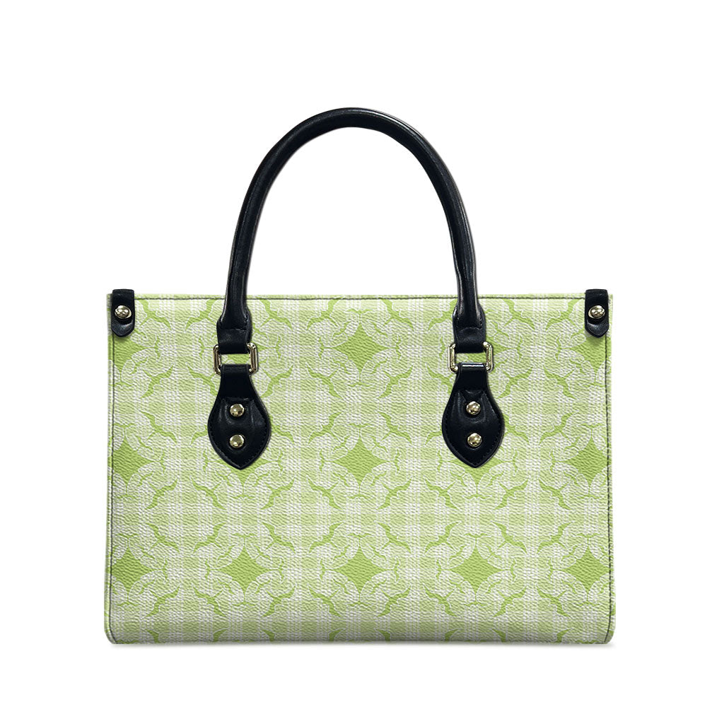 Omaomao Hawaii Iwa Bird Palaka Motifs Leather Bag