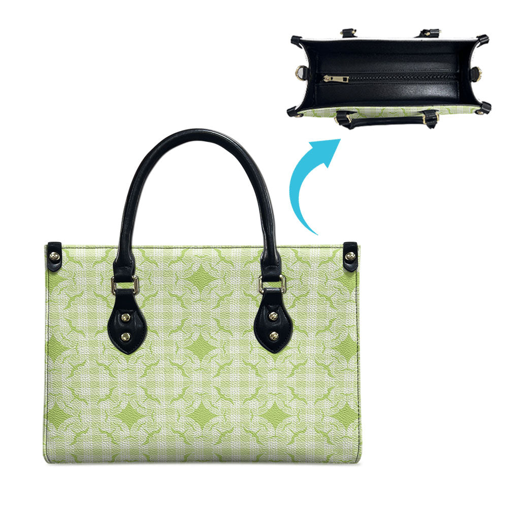 Omaomao Hawaii Iwa Bird Palaka Motifs Leather Bag