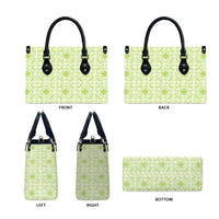 Omaomao Hawaii Iwa Bird Palaka Motifs Leather Bag