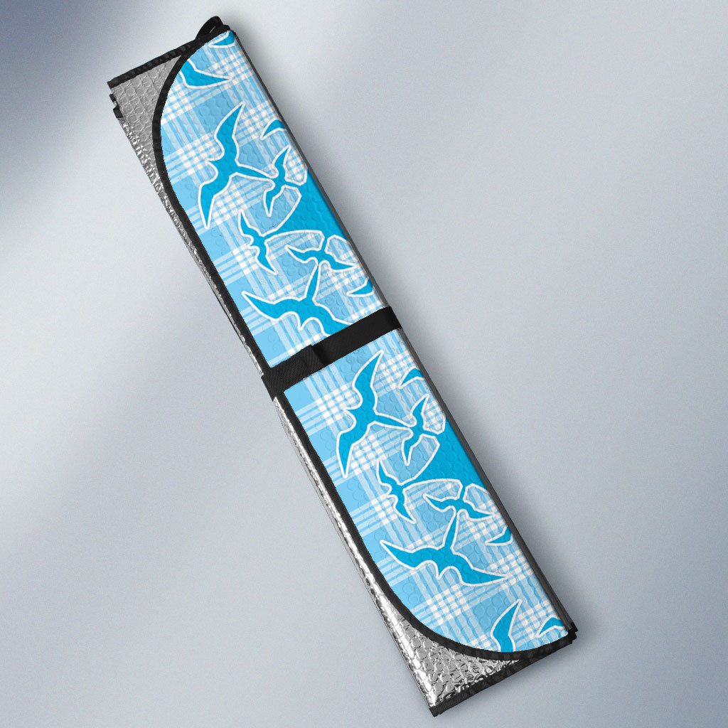 Polu Hawaii Iwa Bird Palaka Motifs Auto Sun Shade