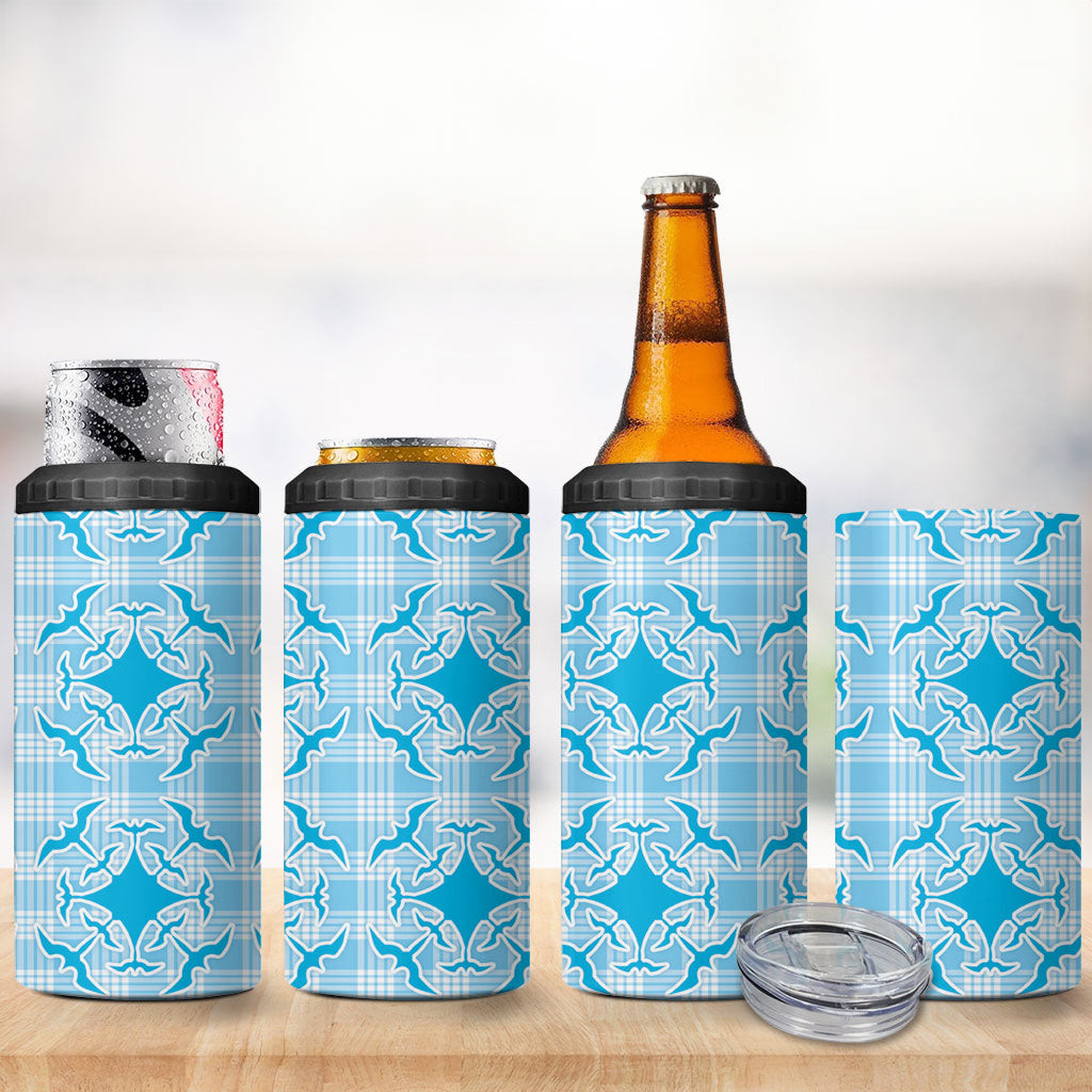 Polu Hawaii Iwa Bird Palaka Motifs 4 in 1 Can Cooler Tumbler
