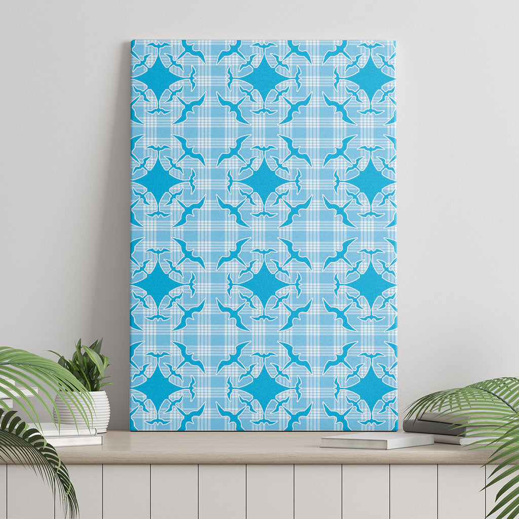 Polu Hawaii Iwa Bird Palaka Motifs Canvas Wall Art